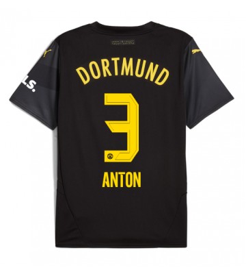 Borussia Dortmund Waldemar Anton #3 Udebanetrøje 2024-25 Kort ærmer